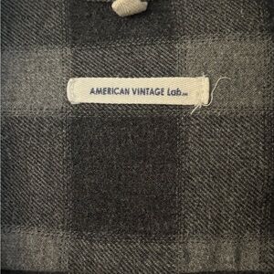 American Vintage Charcoal Plaid Men's Jacket